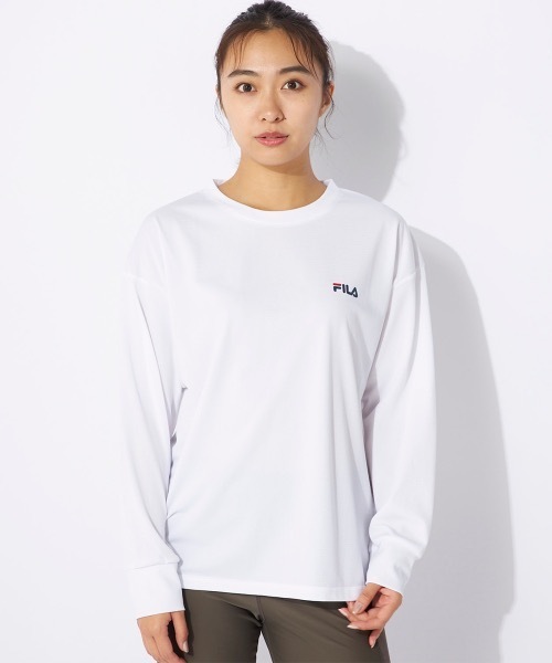 FILA tシャツ 「FILA/フィラ」レディースハニカムメッシュロング