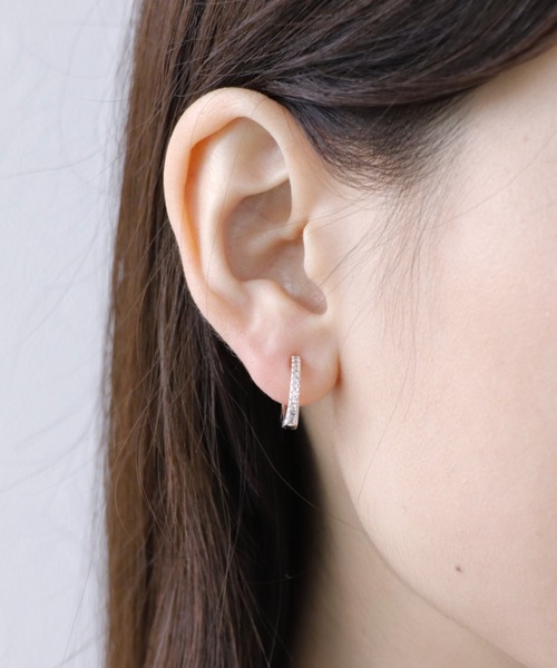 Three Four Time（スリーフォータイム） イヤリング キュービックレン