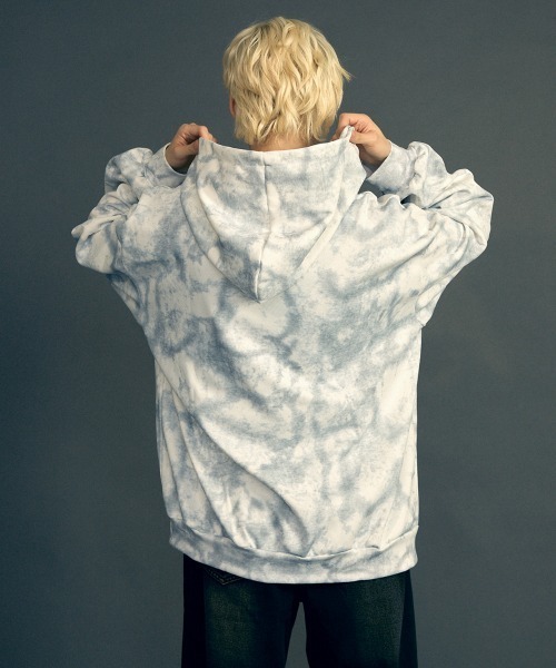 Shoowtime（ショウタイム） パーカー Marble pattern oversized
