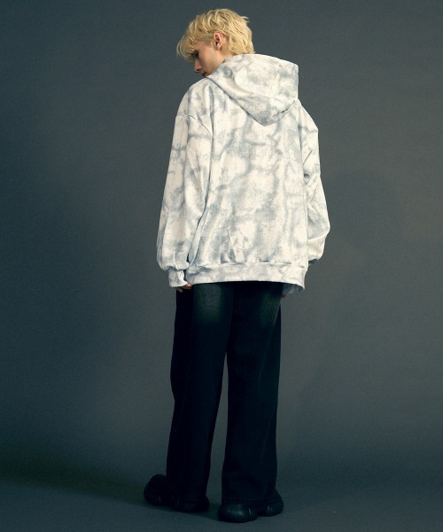 Shoowtime（ショウタイム） パーカー Marble pattern oversized