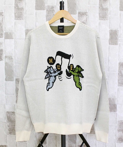 HUFニット セーター song intarsia sweater HUF セーター ニット SONG INTARSIA SWEATER / ハフ 長袖 メンズ