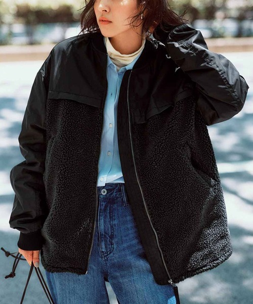 IEDIT（イディット） ma1 ma-1 もこもこボアのドッキングでマイルド