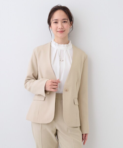 DRESKIP（ドレスキップ） ジャケット ノーカラージャケット 「S-LL