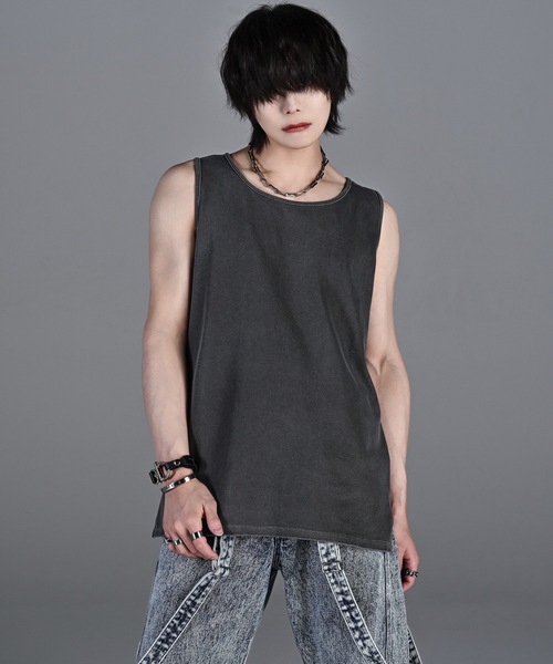 STREAM OF PRAYERS タンクトップセット ADRER タンクトップ 3way mesh/cotton combination layered tank