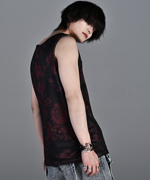 買得 3way タンクトップ ADRER mesh/cotton tank layered combination トップス