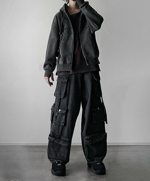ADRER タンクトップ 3way mesh/cotton combination layered tank