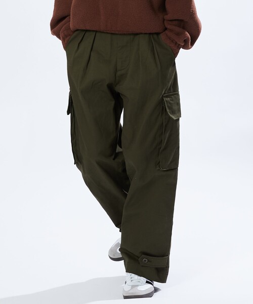 ミリタリーパンツ アンクル丈 メンズ ボトムス アメカジ カーゴパンツ