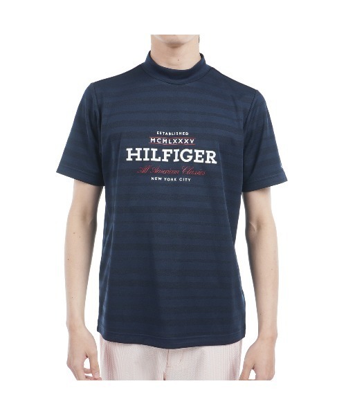 トミー ヒルフィガー ゴルフ メンズ 半袖モックネックシャツ Ｍ TOMMY HILFIGER GOLF（トミー ヒルフィガー ゴルフ） フロントロゴ