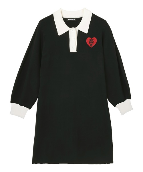 MARY QUANT ワンピース マリークワント mary quant ハートワッペンポロ 