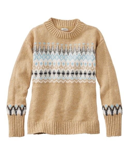 自由区 フェアアイル クルーネックニット アルパカ モヘア 大きいサイズ44 自由区 フェアアイル クルーネックニット アルパカ モヘア 大きい