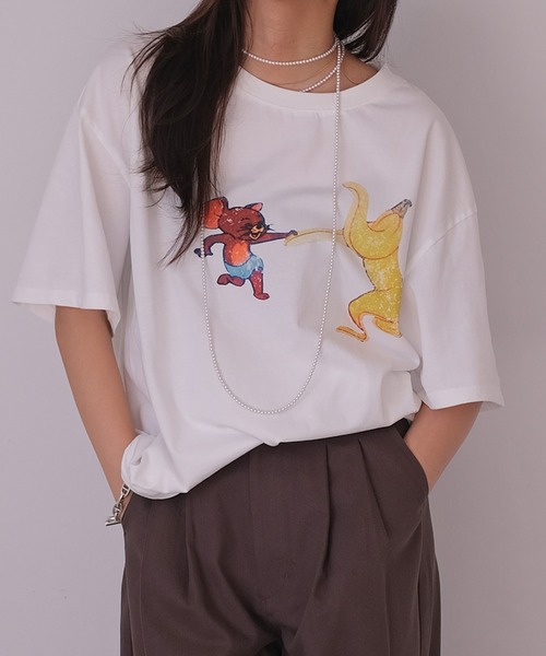 tシャツ トム＆ジェリーTシャツ レディース