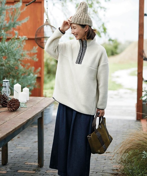 「Sunny clouds」 ブルゾン LARGE ホワイト レディース_画像3