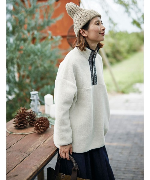 「Sunny clouds」 ブルゾン LARGE ホワイト レディース_画像5