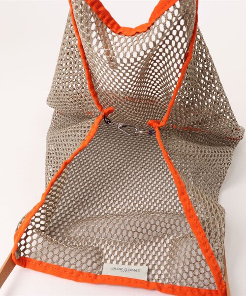 未使用　jack gomme 赤ラインメッシュトートバッグ　ジャックゴム 未使用 jack gomme 赤ラインメッシュトートバッグ ジャックゴム