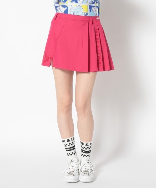 MARK&LONA スカート Lotta Asym Pleated Mini Skirt | WOMEN