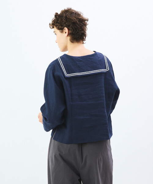 ORCIVALセーラーカラーブラウス　1 ORCIVAL[オーチバル・オーシバル] W SHORT SLEEVE SAILOR [OR