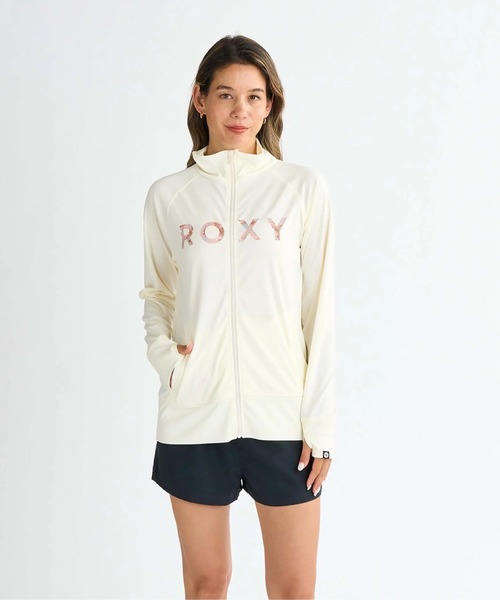 ROXY ラッシュガード ARTSY FLORAL LOGO ST /ロキシースタンド
