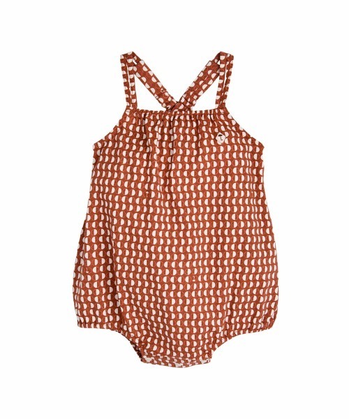 ベビー服 ロンパース 「2点セット」ロエルノースリーブカバーオール 