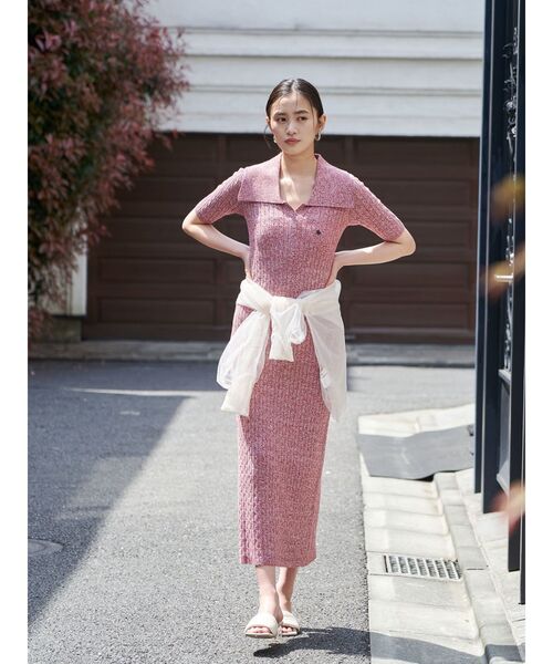 POLO BCS ワンピース 「POLO BCSコラボ」カラーネックメランジ