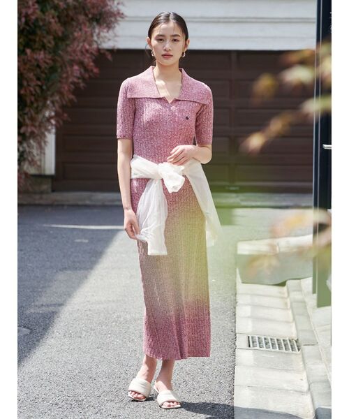 POLO BCS ワンピース 「POLO BCSコラボ」カラーネックメランジ