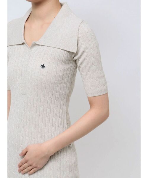 POLO ラルフローレン　BCS ケーブルニットワンピース POLO BCS コラボ】ケーブルニットワンピース