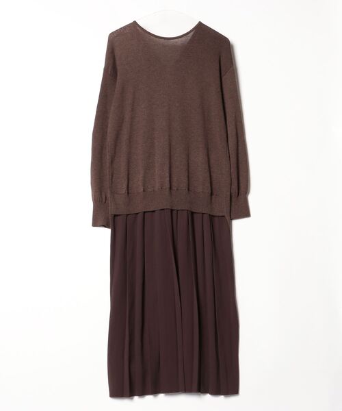 「Audrey and John Wad」 ニットワンピース FREE ブラウン レディース_画像2