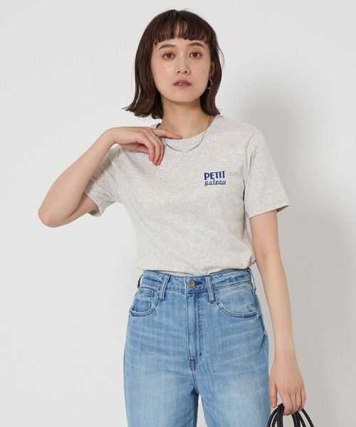 PETIT BATEAU tシャツ 「別注」「PETIT BATEAU」プリント