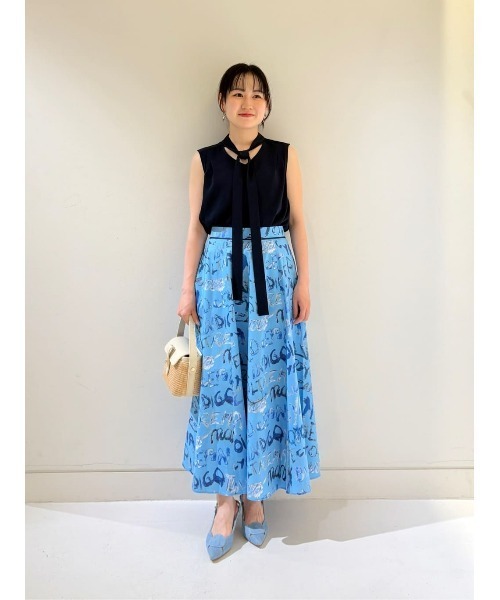 【アルアバイル】フランネルフレアスカート モノフロッキータックフレアスカート|allureville OFFICIAL SITE