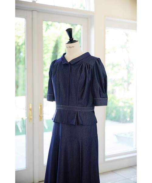 ワンピース herlipto Denim Shirt Belted Dress herlipto Denim Shirt Belted Dress