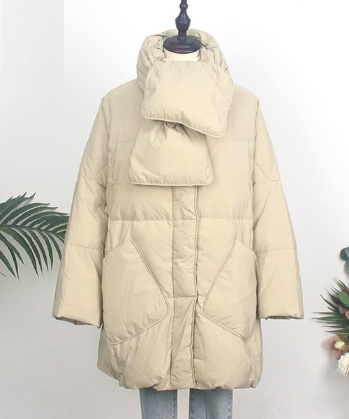 「SMILE ORCHID」 ダウンジャケット FREE ベージュ レディース_画像6