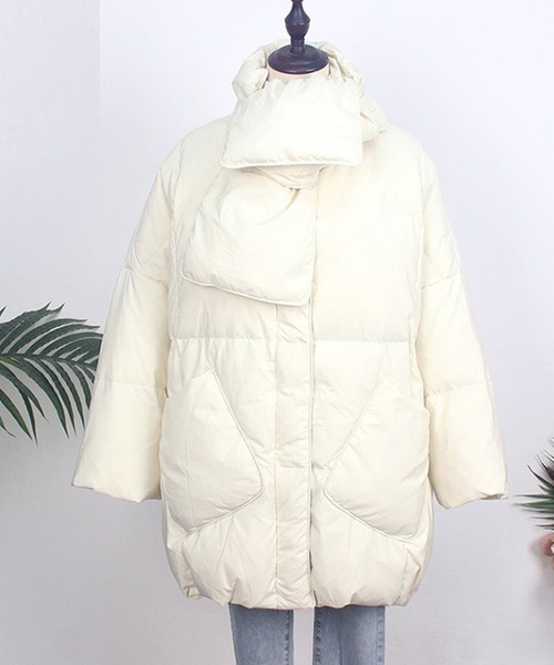 「SMILE ORCHID」 ダウンジャケット FREE ベージュ レディース_画像7