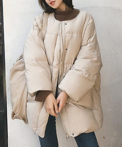 「SMILE ORCHID」 ダウンジャケット FREE ベージュ レディース_画像8