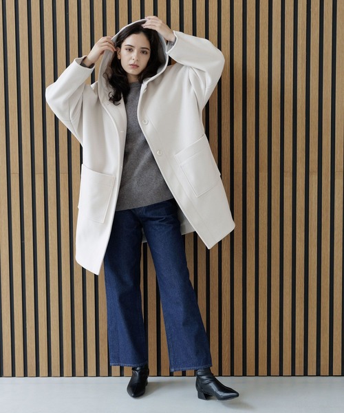 「LAKOLE」 コート SMALL ダークブラウン レディース_画像3