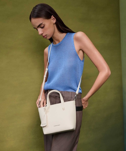 ★CHARLES&KEITH★Beryl ベリル 通勤通学 トートバッグ /送料込 Beryl ベリル トートバッグ - Taupe | CHARLES & KEITH