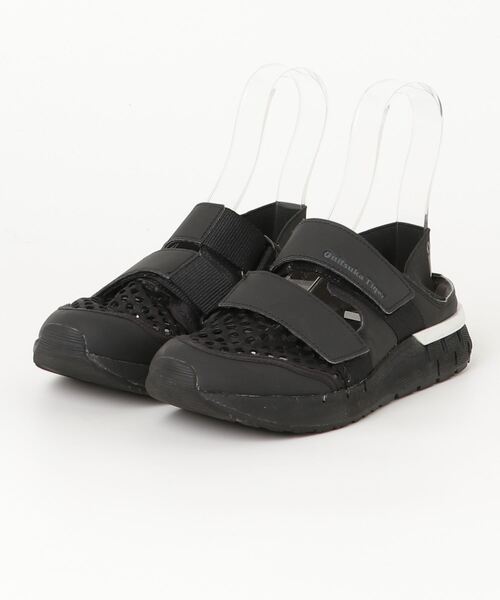 Onitsuka Tiger ブラックフラットシューズ 23cm Onitsuka Tiger 「Onitsuka Tiger」 フラットサンダル 23.5