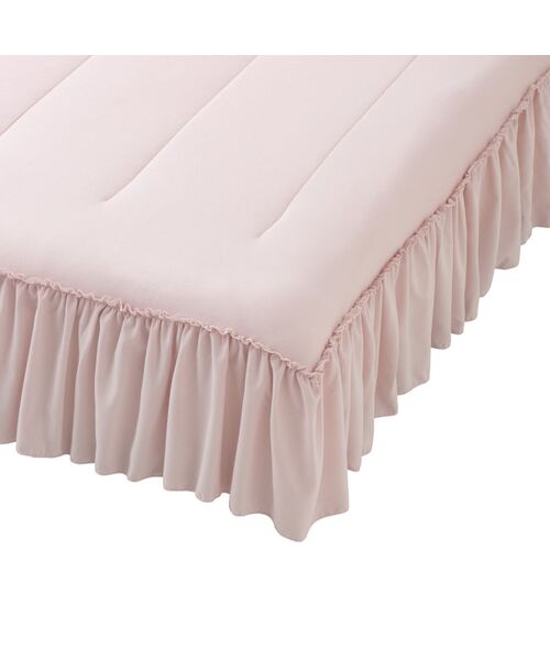 フランフラン ふわろ ベッドパッド フリル ピンク シングル 2点セット Francfranc（フランフラン） ベッド 寝具 「オンライン限定」ふわろ 夏