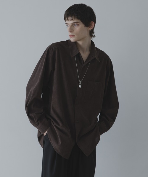 remer シャツ LOOSE BASIC OVERSIZE SHIRT - Drape Corduroy / ルーズ