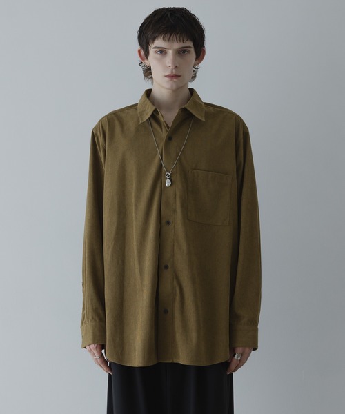 remer シャツ LOOSE BASIC OVERSIZE SHIRT - Drape Corduroy / ルーズ