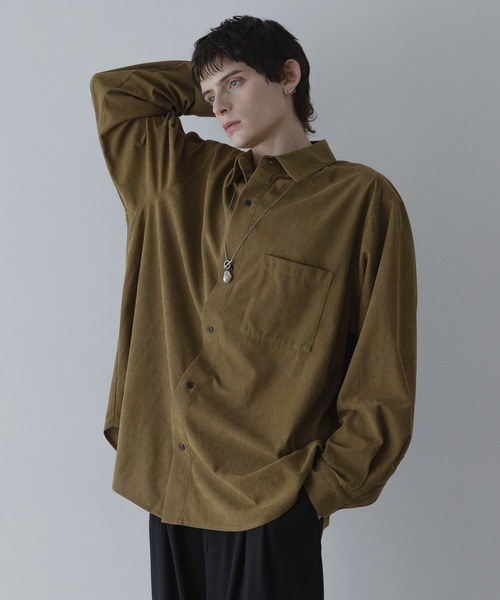 remer シャツ LOOSE BASIC OVERSIZE SHIRT - Drape Corduroy / ルーズ