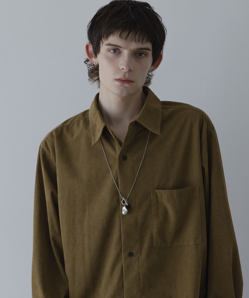 remer シャツ LOOSE BASIC OVERSIZE SHIRT - Drape Corduroy / ルーズ