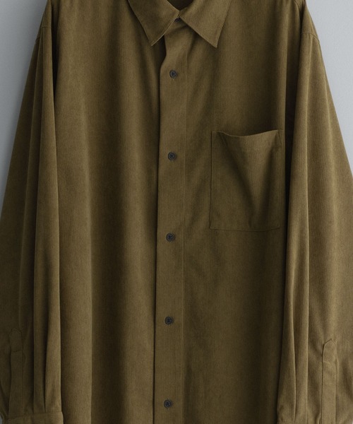 remer シャツ LOOSE BASIC OVERSIZE SHIRT - Drape Corduroy / ルーズ