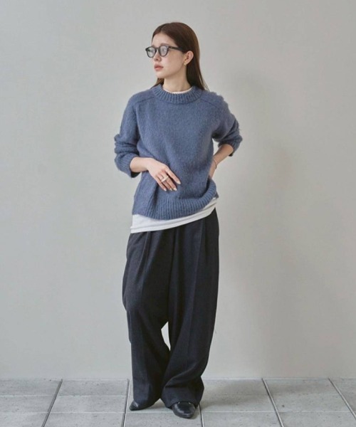 トップス TODAYFUL Brashed Crewneck Knit セール】Brashed Crewneck Knit（ニット/セーター）｜TODAYFUL