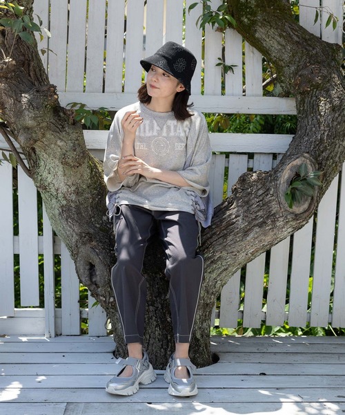 「niko and...」 スウェットカットソー SHORT グレー レディース_画像8