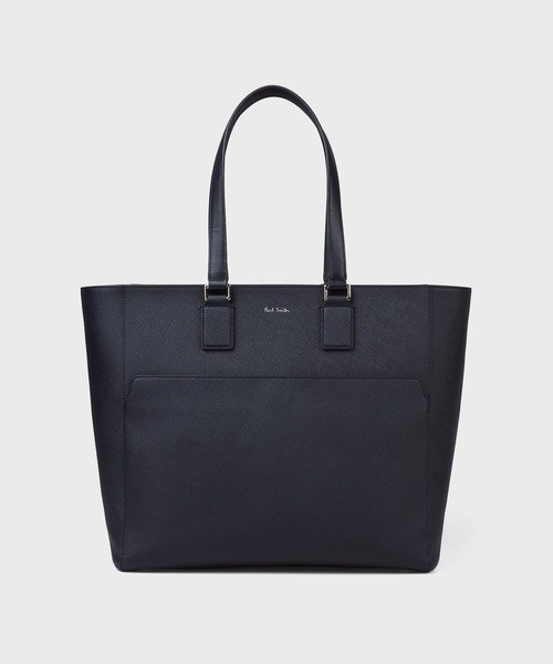 Paul Smith トートバッグ　スワールトリム　レザー　ブラック　ストライプ Paul Smith - 【美品】ポールスミス レザー トートバッグ