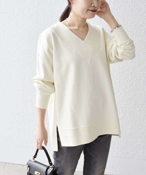 「SHIPS」 長袖カットソー ONE SIZE ベージュ レディース