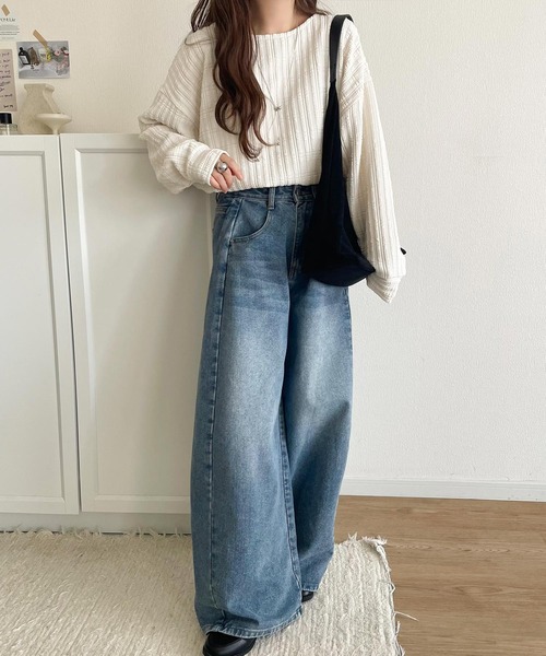tシャツ 「予約受付中」ゆったりシルエットでこなれ感をプラス。フクレジャガードトップス（長袖） レディース | classicalelf | 09