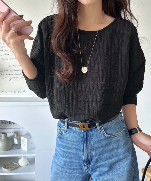tシャツ 「予約受付中」ゆったりシルエットでこなれ感をプラス。フクレジャガードトップス（長袖） レディース | classicalelf | 14