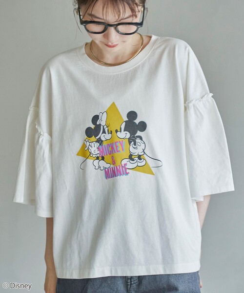 coen tシャツ 「MICKEY（ミッキー） / 別注」ミッキー＆ミニー袖