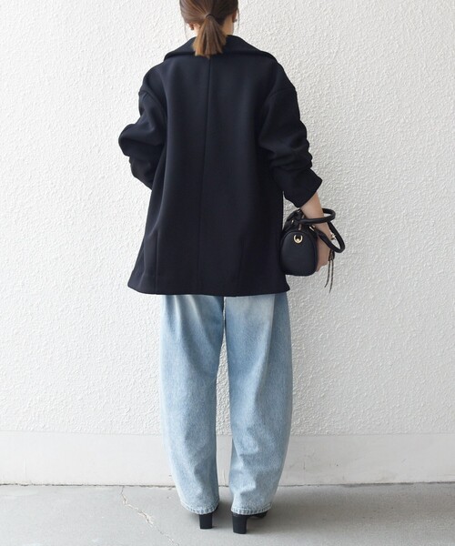 SHIPS any コート アウター any:「洗濯機可能」ダンボール コクーン