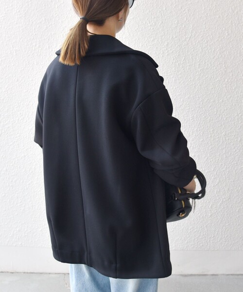 コート アウター SHIPS any:「洗濯機可能」ダンボール コクーン